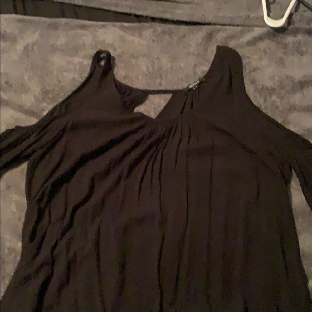 Dressy top with cut out shoulders